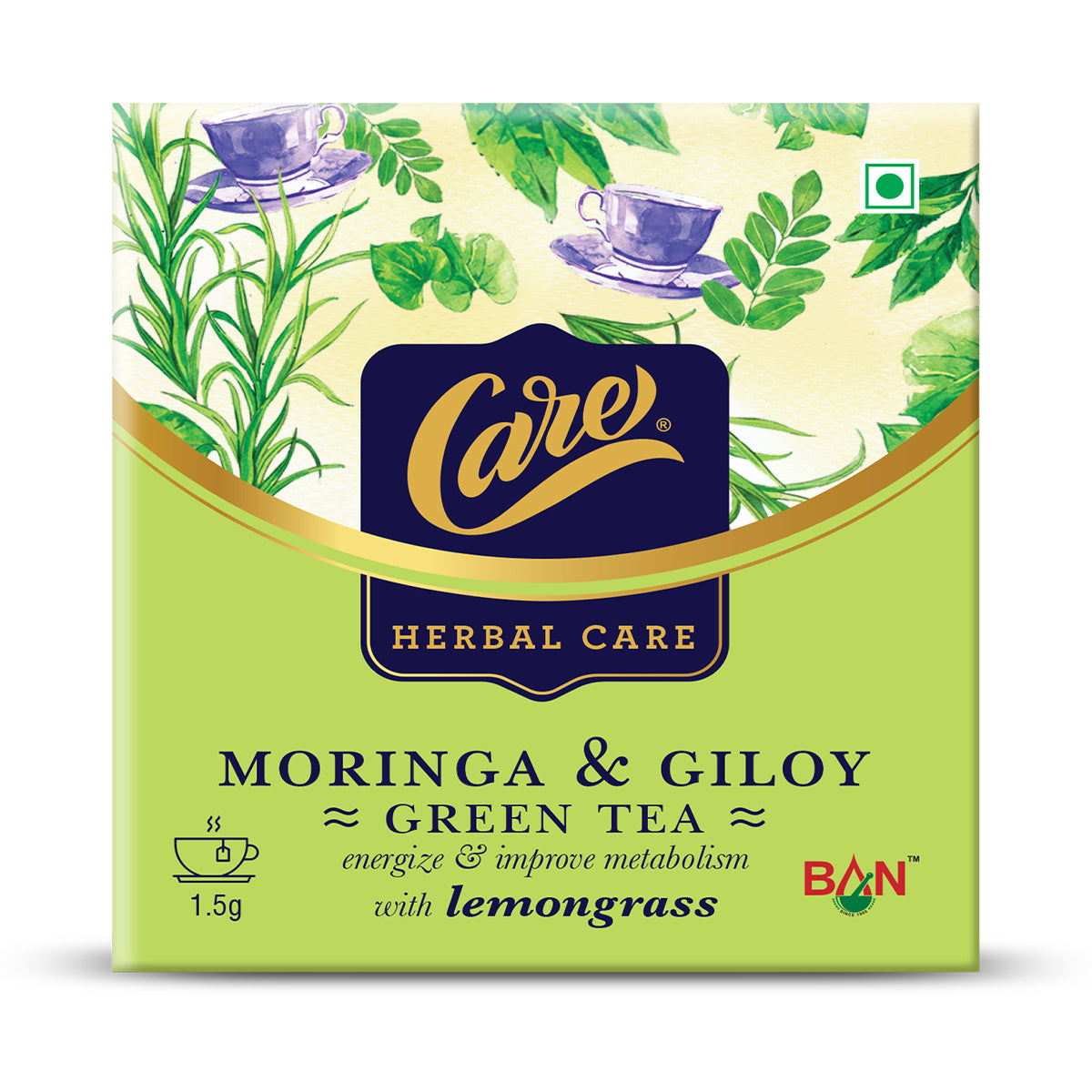 Moringa & Giloy With Lemongrass Green Tea