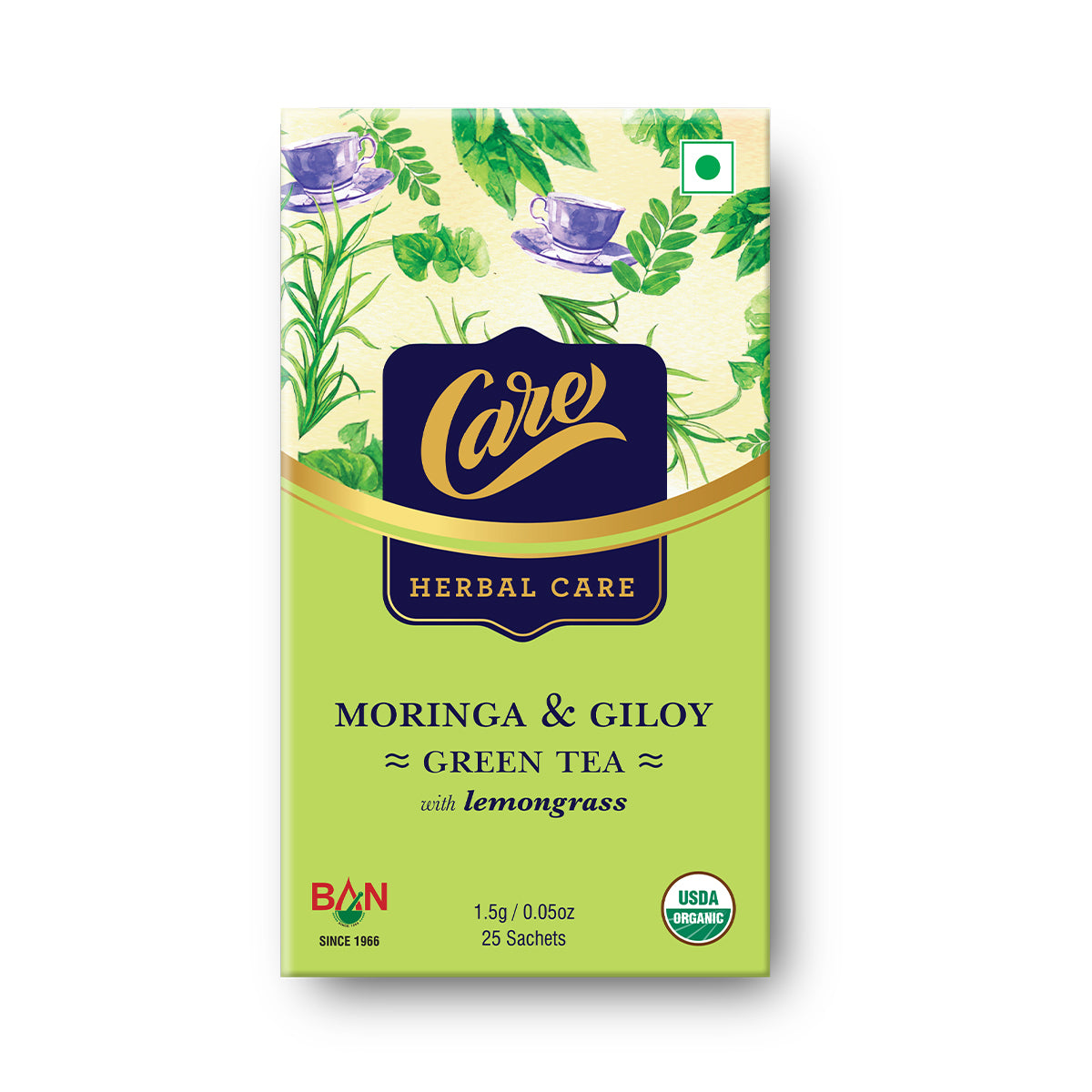 Moringa & Giloy With Lemongrass Green Tea